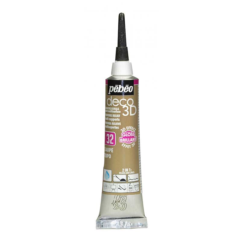 PEBEO DECO 3D GLOSS 20ML TAUPE