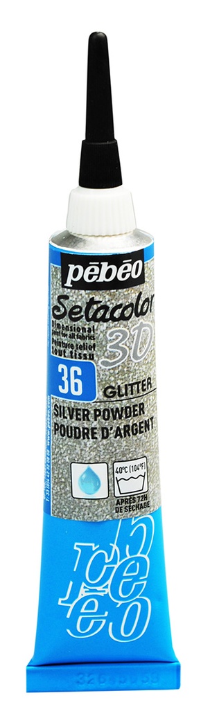 SETA 3D GLITTER 20ML SILVER POWDER