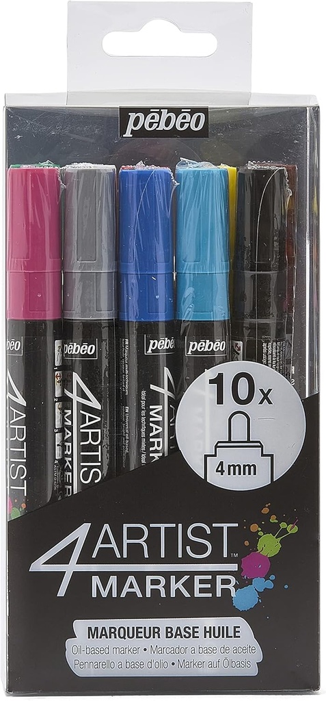 PEBEO 4ARTIST MARKER SET 10X4MM
