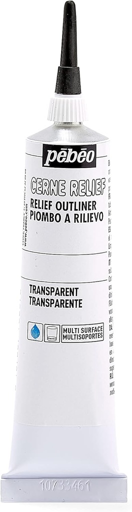 PEBEO TRANSPARENT RELIEF OUTLINER 37ML TUBE