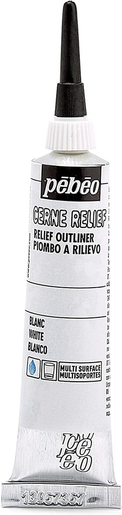 PEBEO RELIEF OUTLINER T20ML WHITE