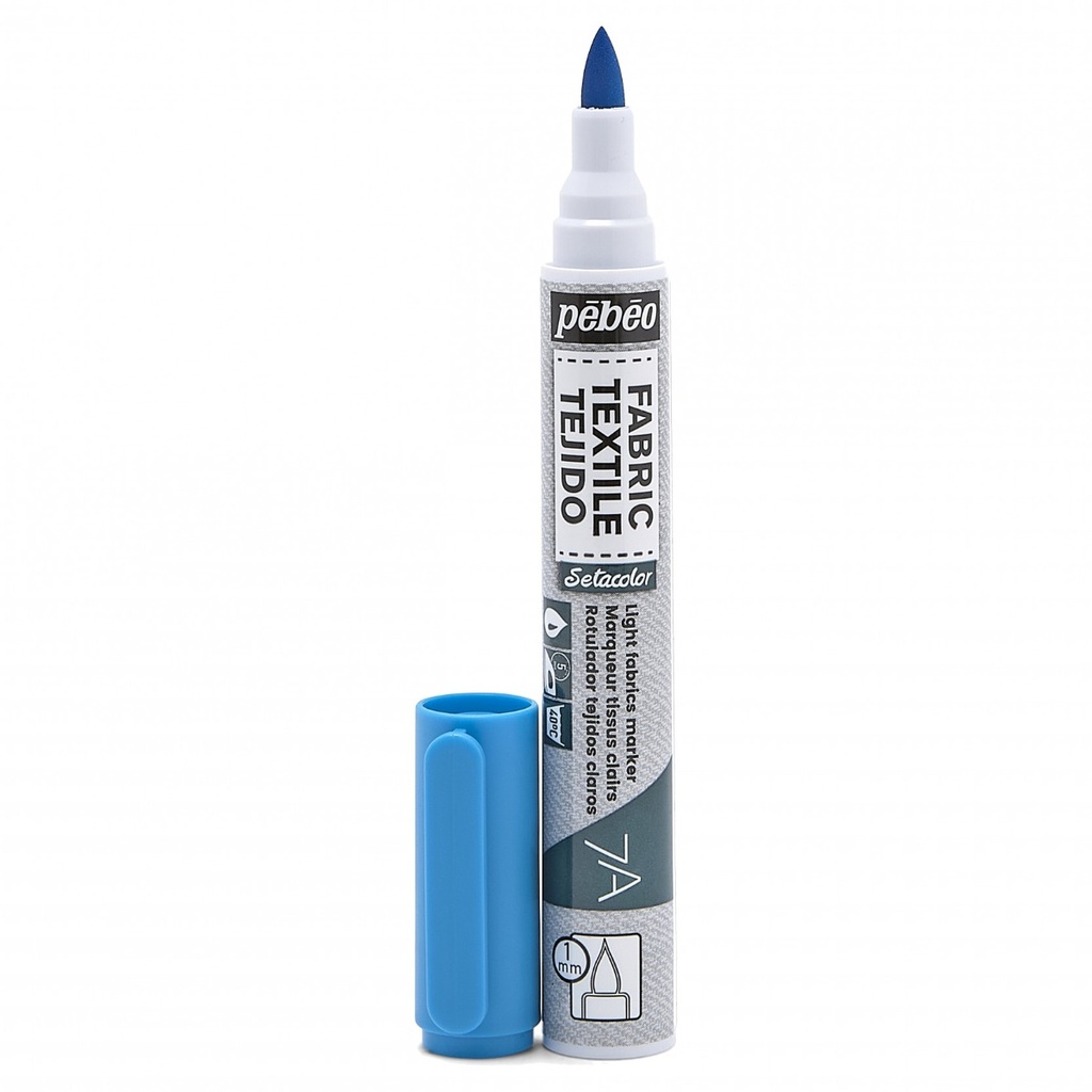 PEBEO 7A LIGHT FABRIC MARKER 1MM LGT BLUE