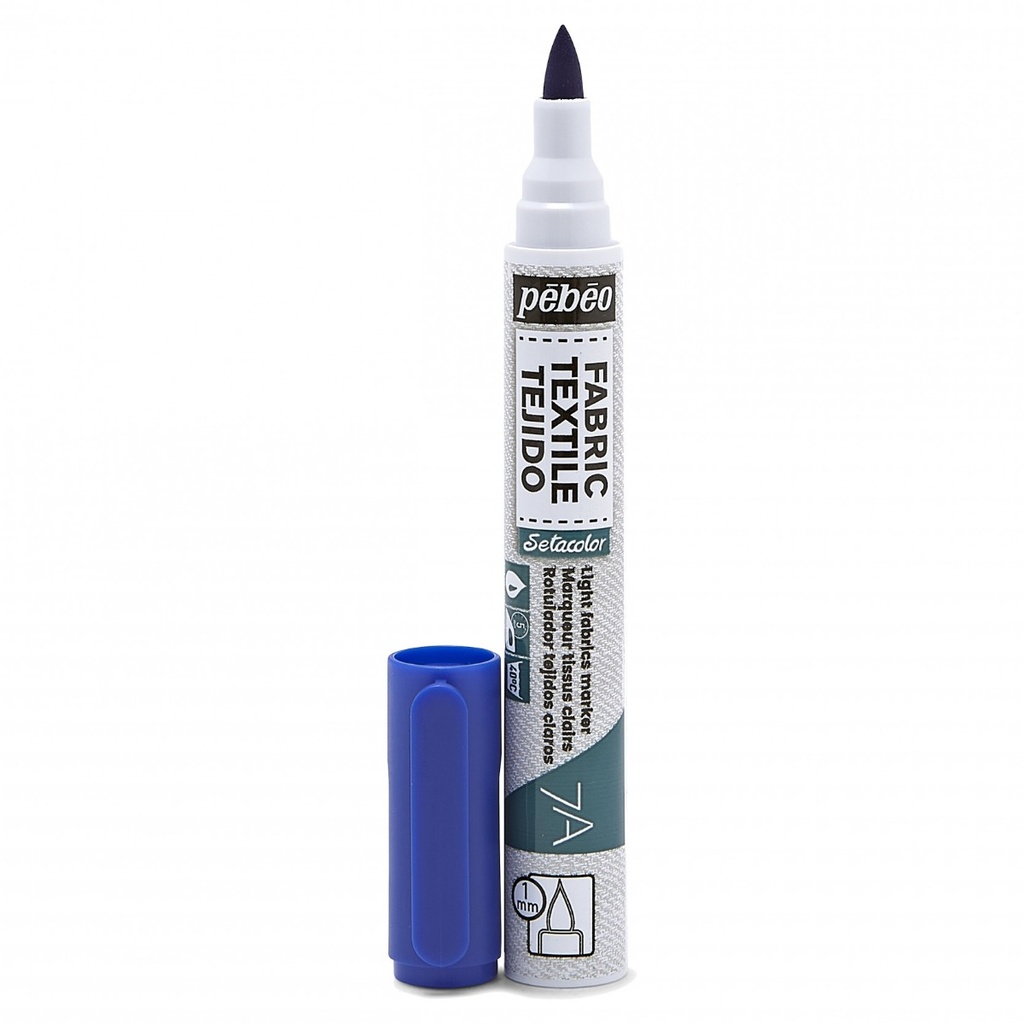 PEBEO 7A LIGHT FABRIC MARKER 1MM BLUE