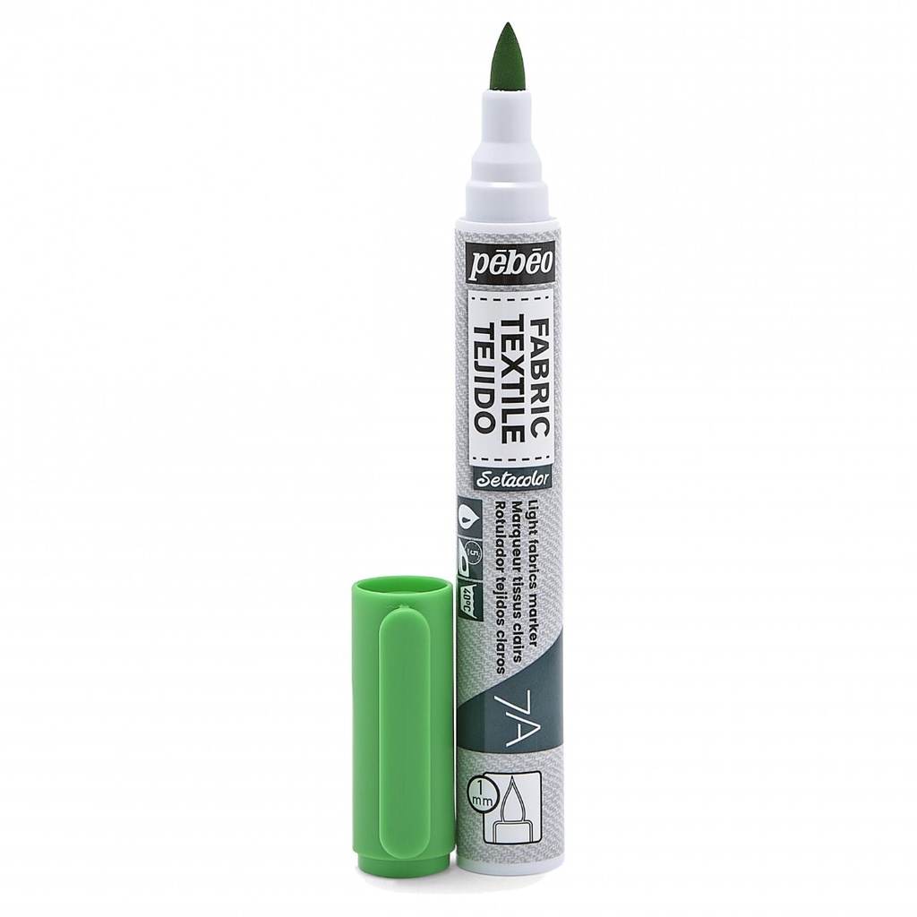 PEBEO 7A LIGHT FABRIC MARKER 1MM LG GREEN