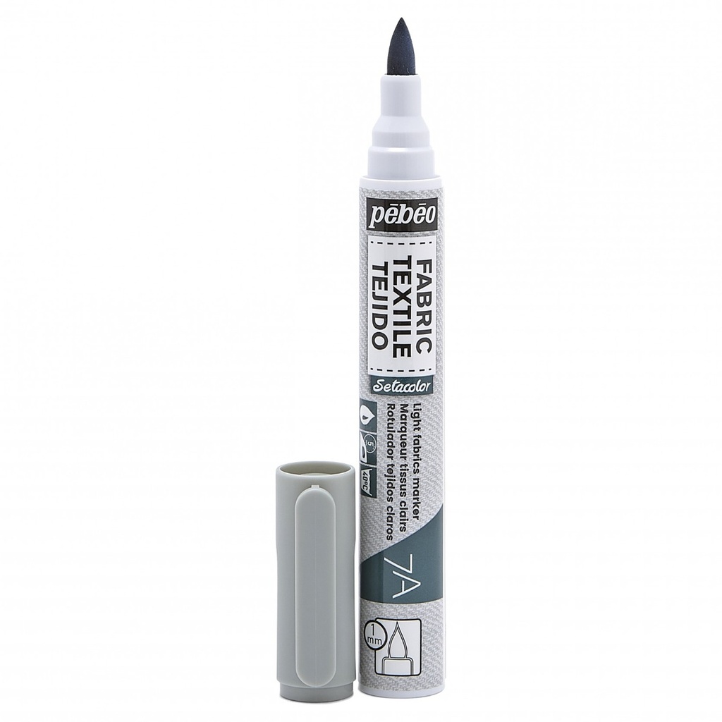 PEBEO 7A LIGHT FABRIC MARKER 1MM LG GREY