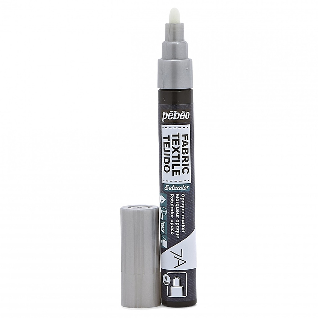 PEBEO 7A OPAQUE MARKER 4MM SILVER