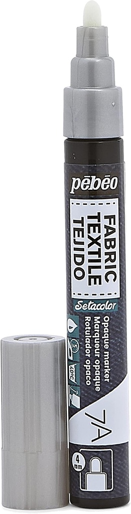 PEBEO 7A OPAQUE MARKER 4MM SILVER