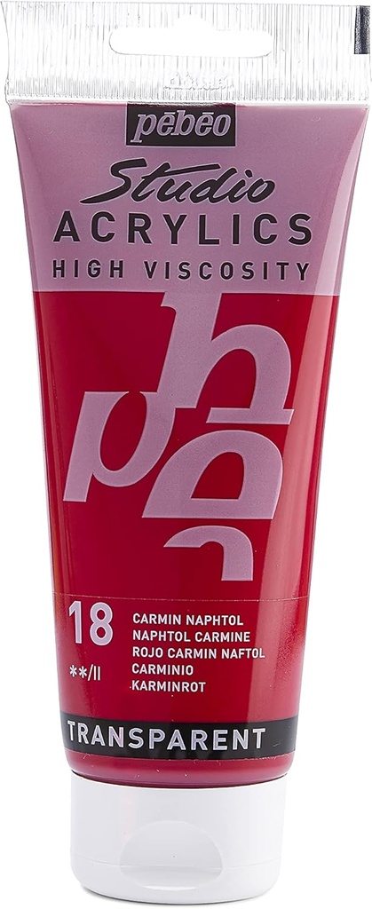 PEBEO ACRYLIC STUDIO HV 100ML CARMIN NAPHTOL