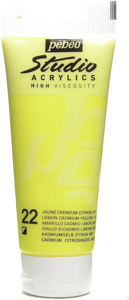 PEBEO ACRYLSTU HV 100ML LEMON CADMIUM YELLOW HUE