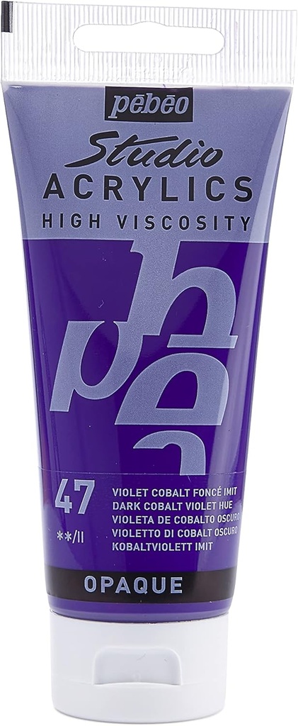 PEBEO ACRYLIC STUDIO HV 100ML DARK COBALT VIOLET HUE