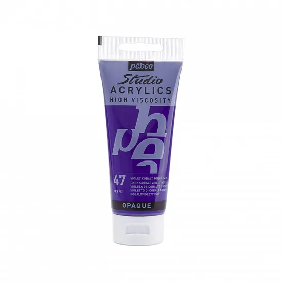 PEBEO ACRYLIC STUDIO HV100ML DARK COBALT VIOLET HUE