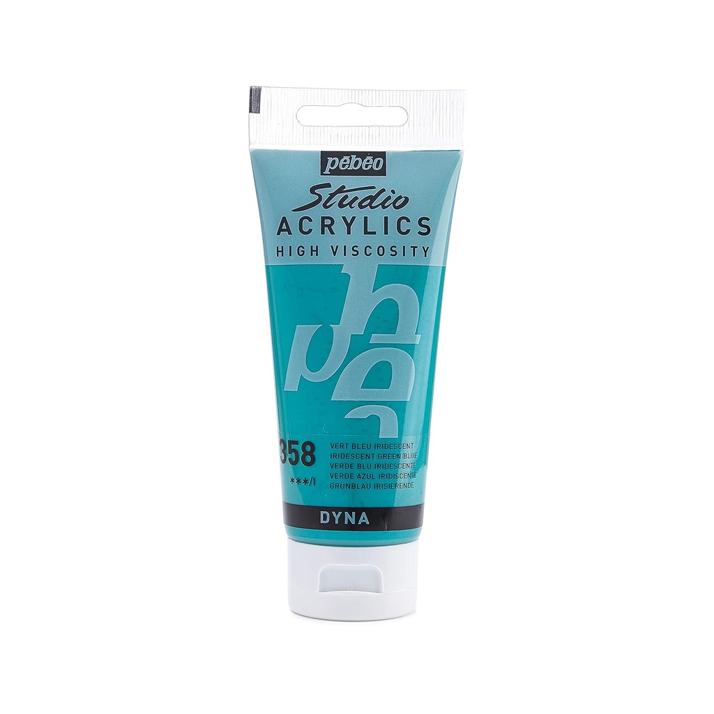 PEBEO ACRYLIC STUDIO HV 100ML IRIDESCENT BLUE GREEN