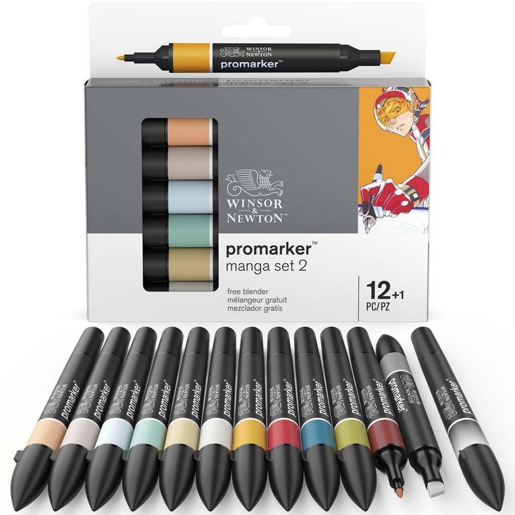 WINSOR & NEWTON PROMARKER 12+1 MANGA EXPANSION 2