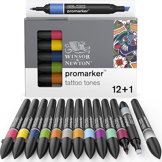 WINSOR & NEWTON PROMARKER 12+1 TATTOO TONES