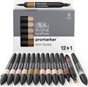 WINSOR & NEWTON PROMARKER SKINTONES 12+1PC SET