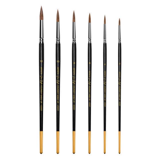 NAUSHADARTS LONG HANDLE ROUND BRUSH 02 MASTER STROKE 