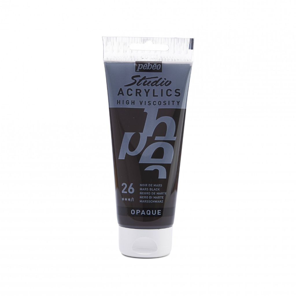 PEBEO STUDIO ACRYLIC HV100ML MARS BLACK