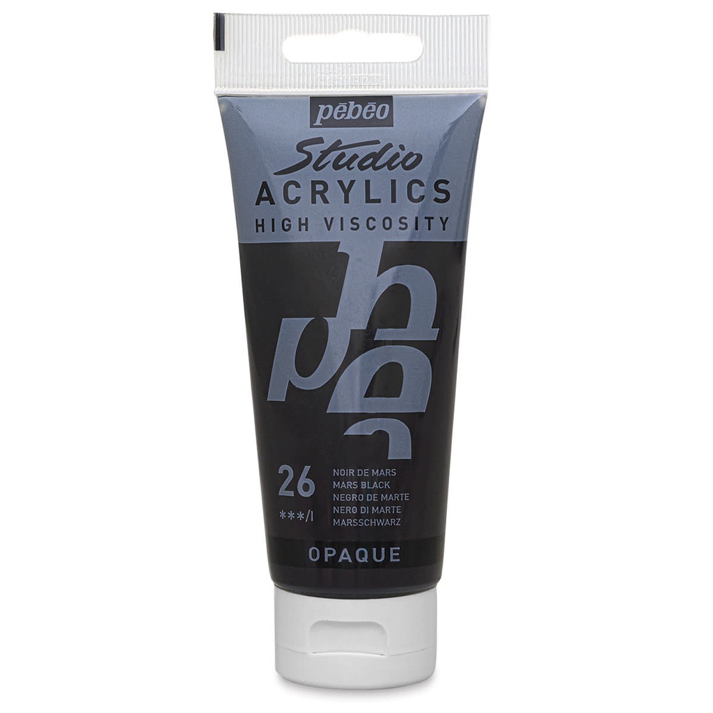 PEBEO STUDIO ACRYLIC HV100ML MARS BLACK
