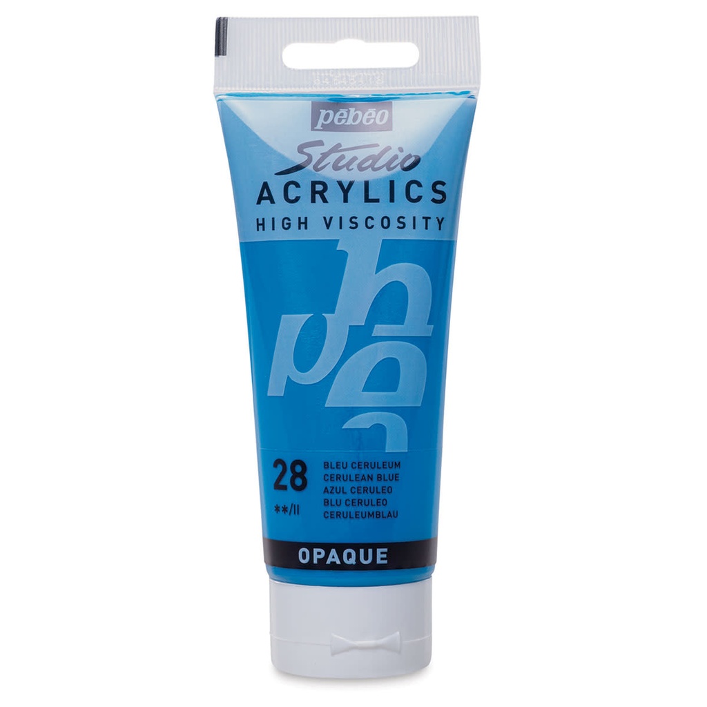 PEBEO STUDIO ACRYLIC HV 100ML CERULIUM BLUE