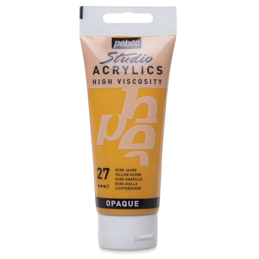 PEBEO STUDIO ACRYLIC HV 100ML YELL OCHRE