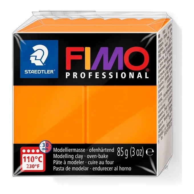 STAEDTLER MODELLING CLAY FIMO PROFESIONAL 85G ORANGE 8004-4