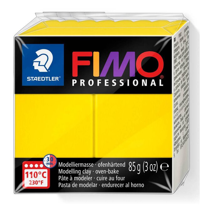 STAEDTLER MODELLING CLAY FIMO PROFESIONAL  85G YELLOW 8004-100