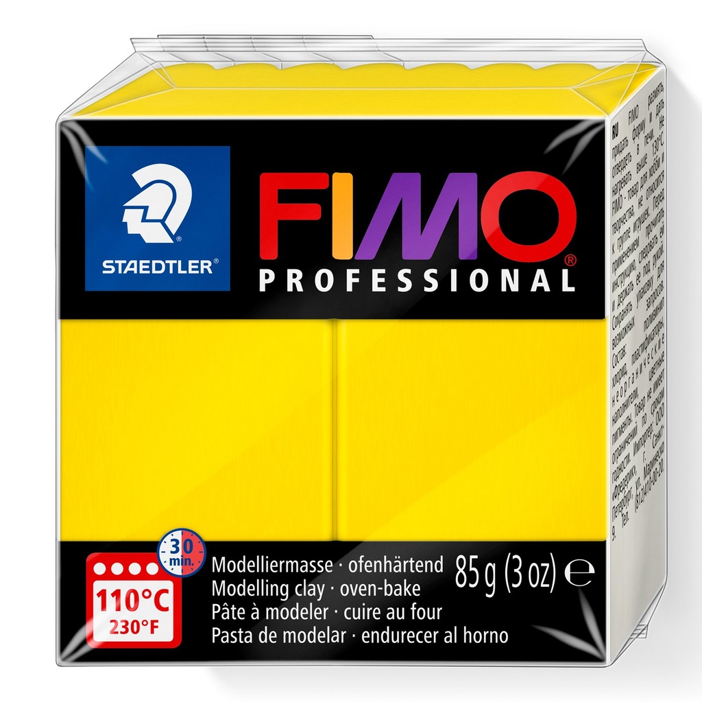 STAEDTLER MODELLING CLAY FIMO PROFESIONAL  85G YELLOW 8004-100