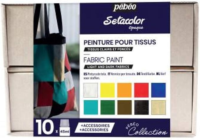 PEBEO SETACOLOUR OPAQ COLLECTION SET 10X45ML C2 