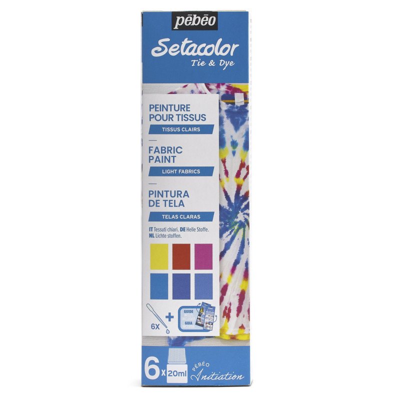 PEBEO SETACOLOR INITIATION SET TIE & DYE 6X20ML