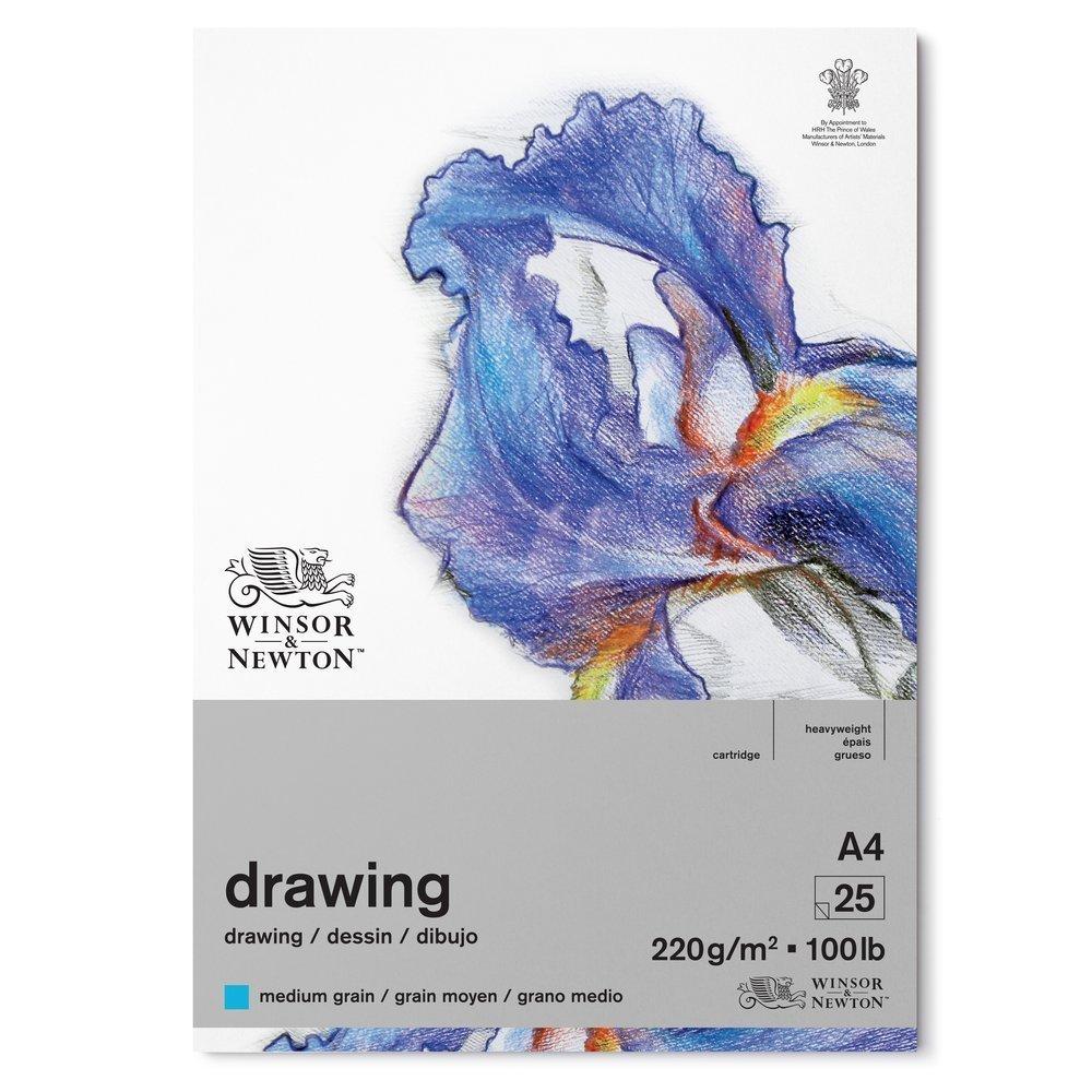 WINSOR & NEWTON DRAWING PADS MEDIUM 220GSM 25 SHEETS