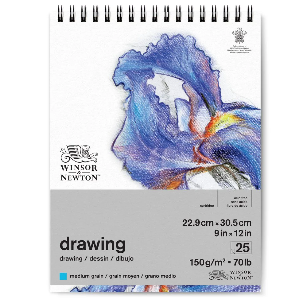 WINSOR & NEWTON DRAWING PADS MEDIUM 150GSM 25 SHEETS