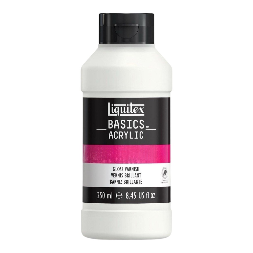 LIQUITEX BASICS ACRYLIC ADDITIVE 250ML BTL GLOSS VARNISH ROW