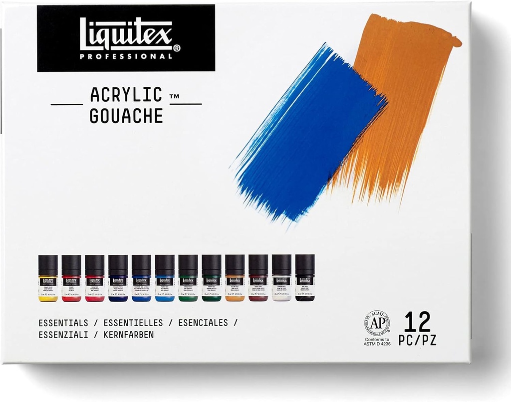 LIQUITEX PROFESSIONAL ACRYLIC GOUACHE 12X22ML SET ESSENTIALS