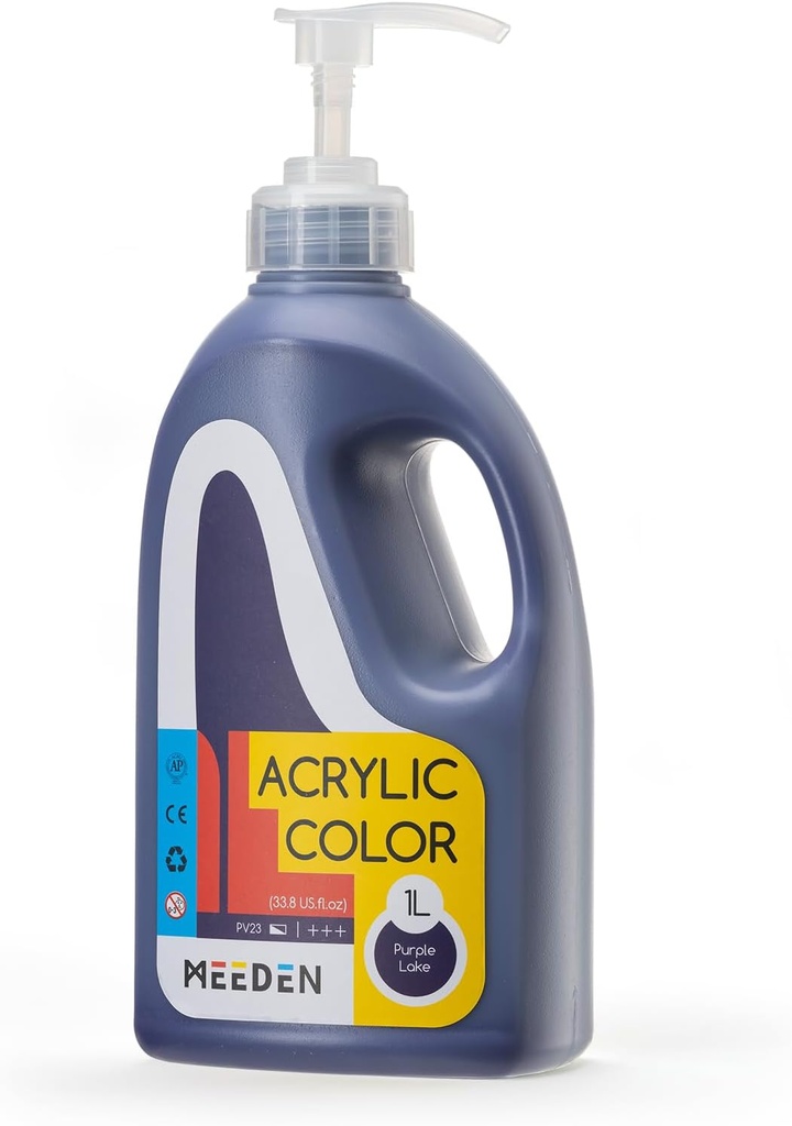 Meeden Purple Lake Acrylic Paint: 1L /33.8 oz 