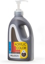 Meeden Burnt Umber Acrylic Paint: 1L /33.8 oz  