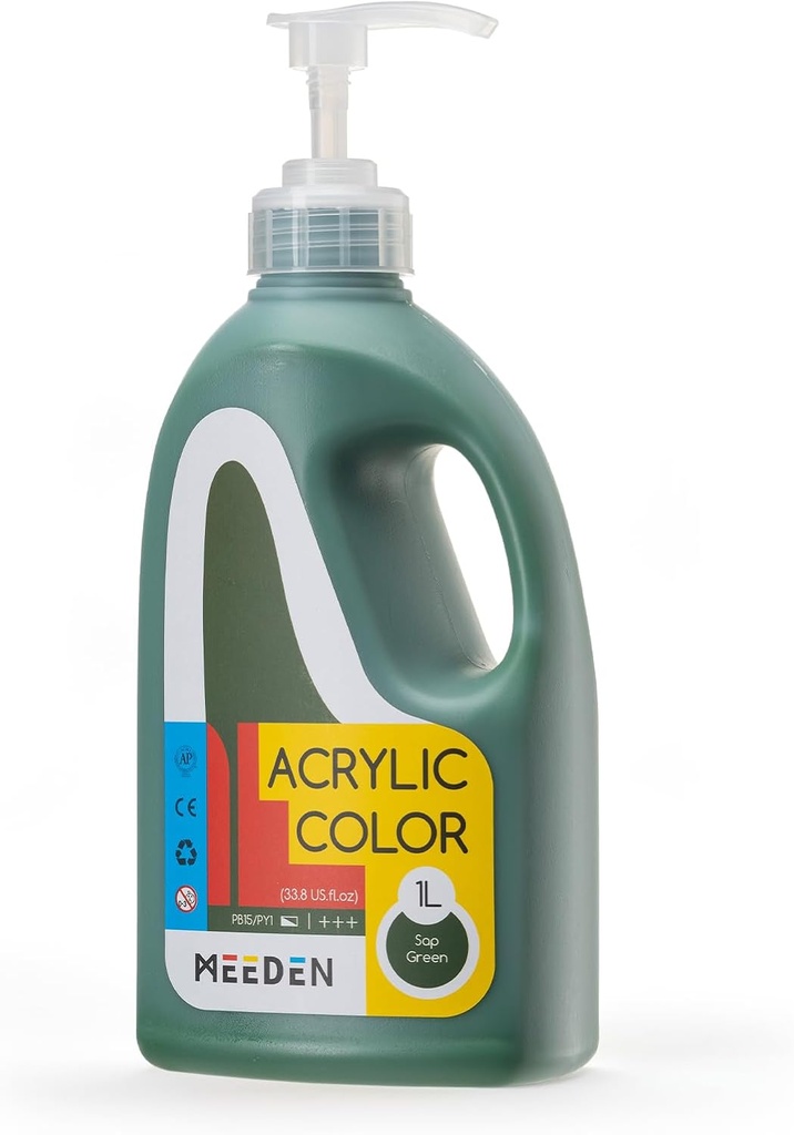 Meeden Sap Green Acrylic Paint: 1L /33.8 oz