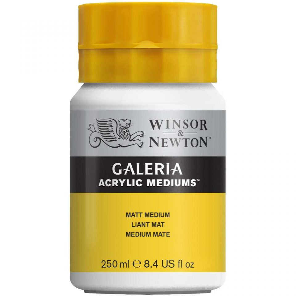 WINSOR & NEWTON GALERIA ACRYLIC ADDITIVE 250ML BTL MATT MEDIUM