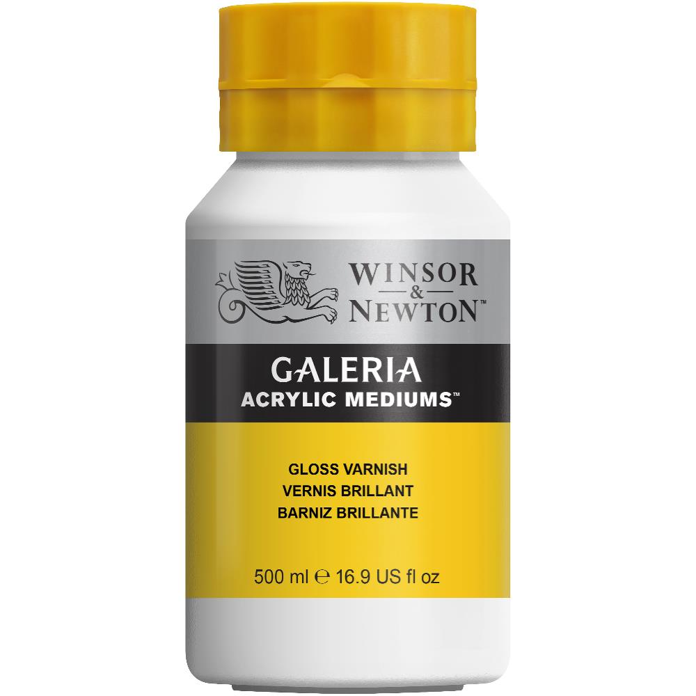 WINSOR & NEWTON GALERIA ACRYLIC ADDITIVE 500ML BTL GLOSS VARNISH