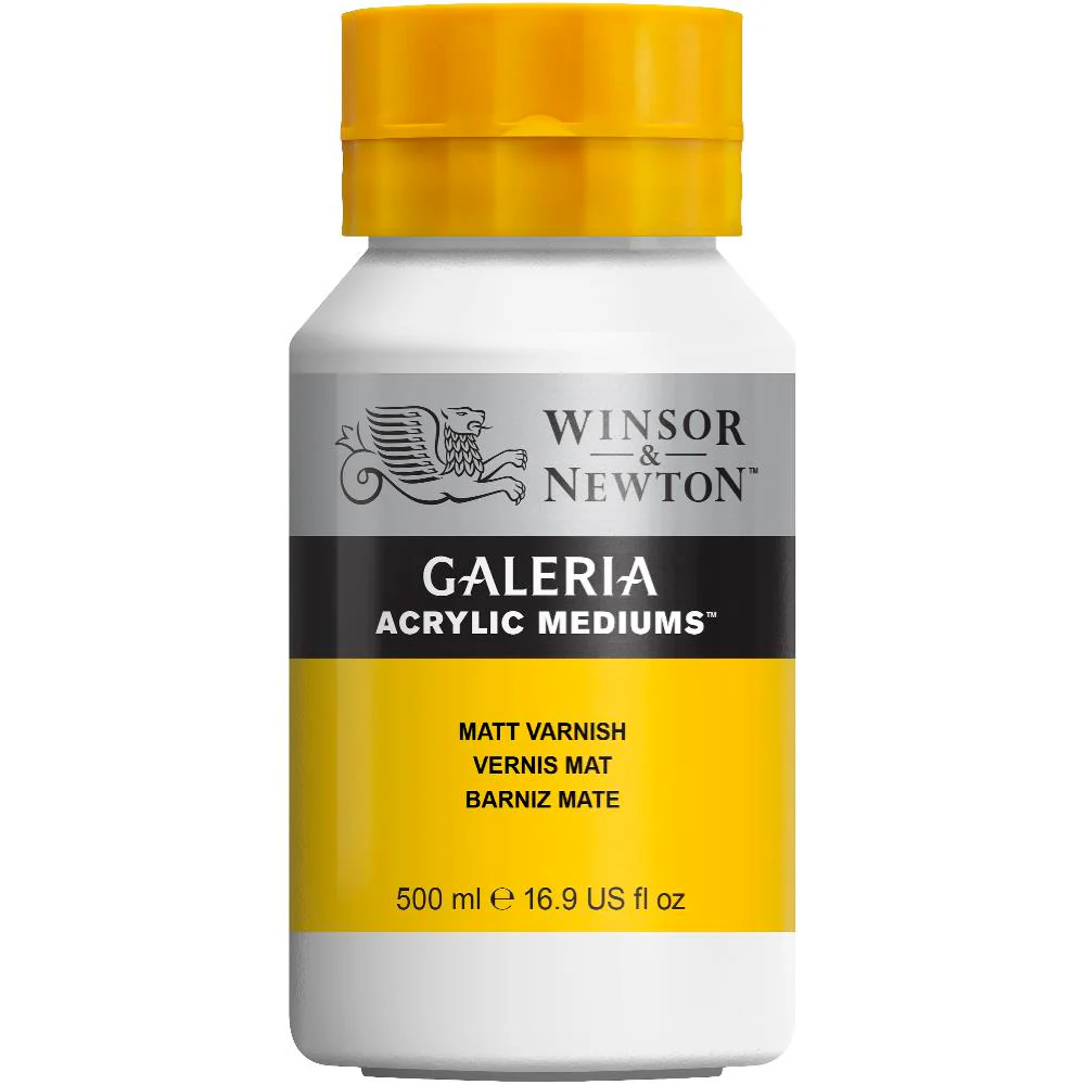 WINSOR & NEWTON GALERIA ACRYLIC ADDITIVE 500ML BOTTLE MATT VARNISH
