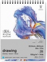 WINSOR & NEWTON DRAWING PAD MEDIUM 150 22.9x30.5 CM 25S