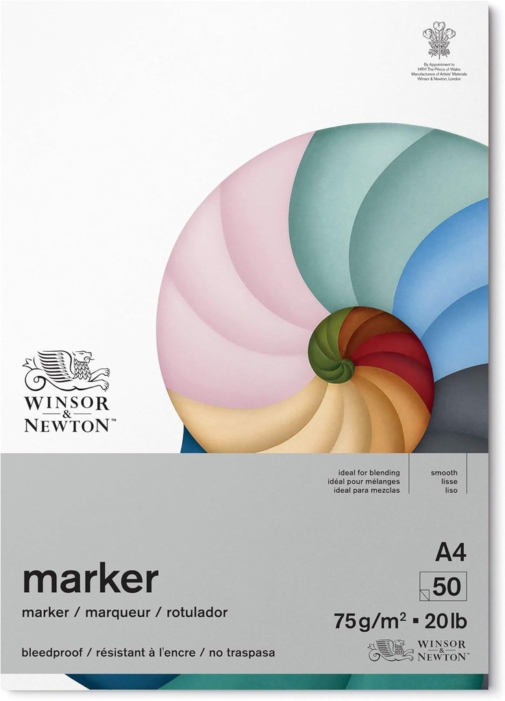 WINSOR NEWTON BLEEDPROOF PAD 75 A4 50S