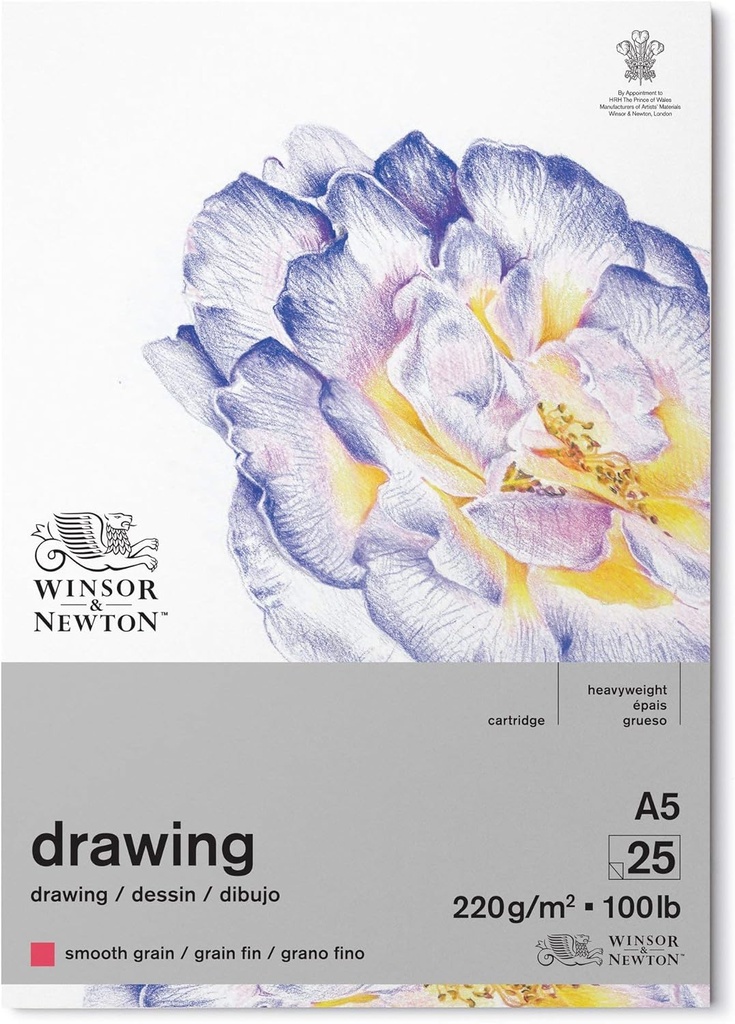 WINSOR & NEWTON DRAWING PADW SMOOTH 150 A5 25S