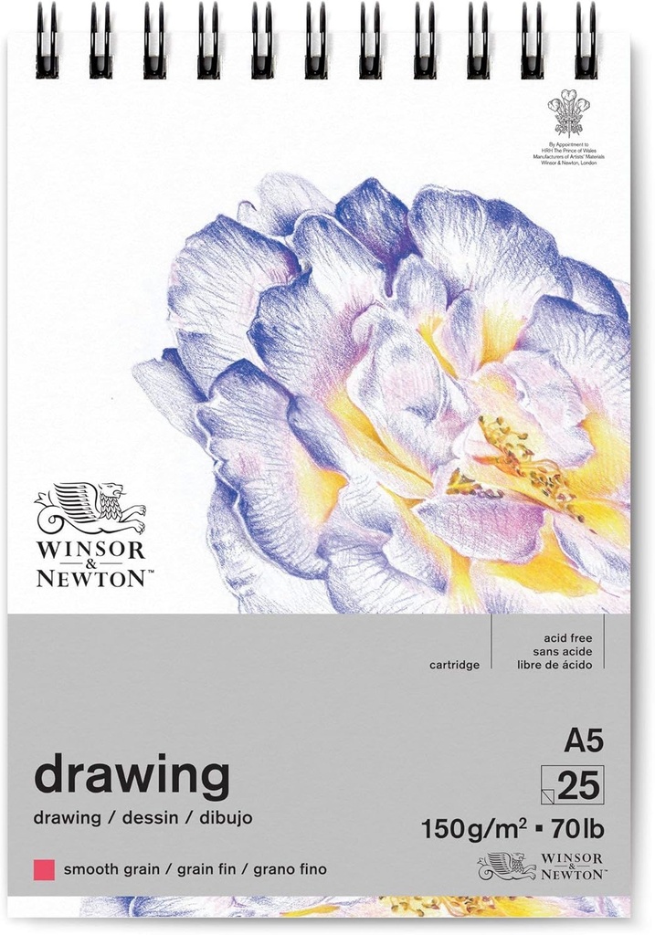 WINSOR & NEWTON DRAWING PADW SMOOTH 150 A5 P 25S