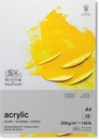WINSOR & NEWTON ACRYLIC PAD 300 A4 15 SHEETS