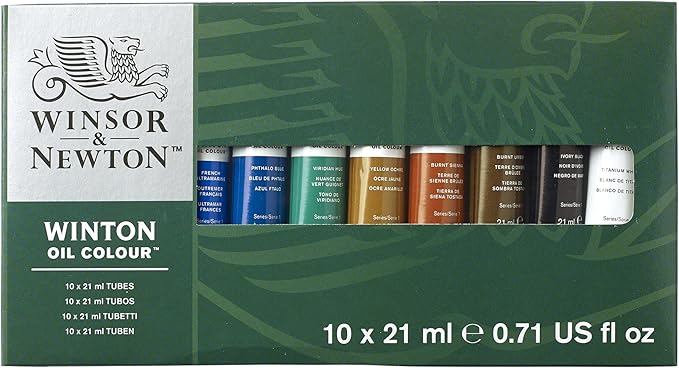 WINSOR & NEWTON WINTON OIL COLOUR TUBE SET 10X21ML ROW