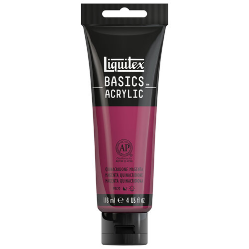 LIQUITEX BASICS ACRYLIC COLOUR 118ML QUINACRIDONE MAGENTA