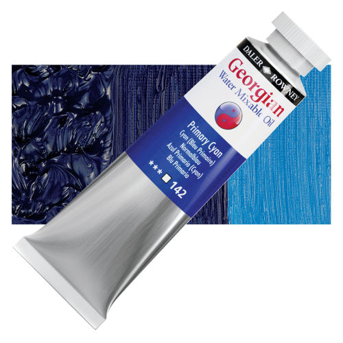 DALER ROWNEY WATER MIXABLE OIL COLOUR 37ML PRIMARY CYAN