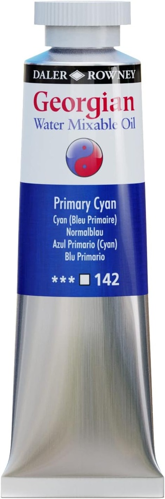 DALER ROWNEY WATER MIXABLE OIL COLOUR 37ML PRIMARY CYAN