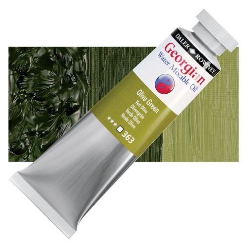 DALER ROWNEY WATER MIXABLE OIL COLOUR 37ML OLIVE GREEN