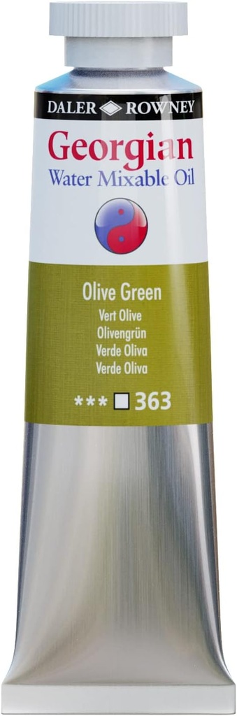 DALER ROWNEY WATER MIXABLE OIL COLOUR 37ML OLIVE GREEN
